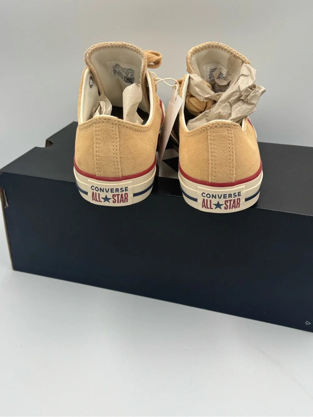 Converse CTAS Ox Suede Coastal Dune Natural Ivory Sneakers Women’s 9 NIB - Picture 8 of 12
